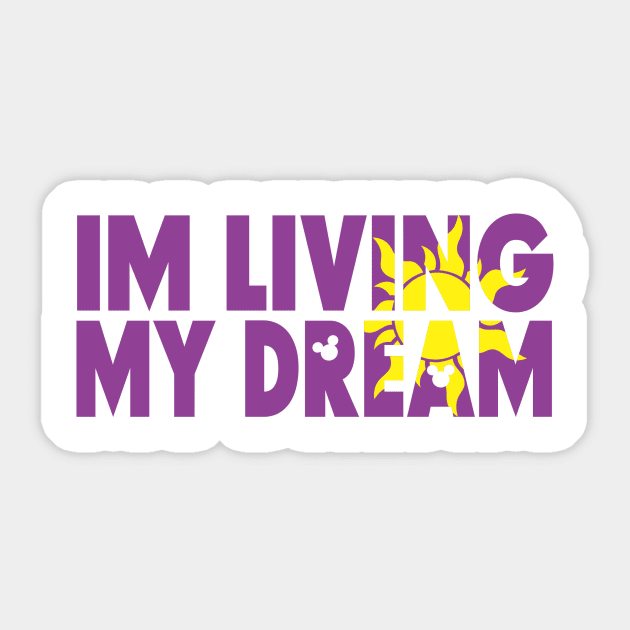 Im living my dream Sticker by Make it Festive